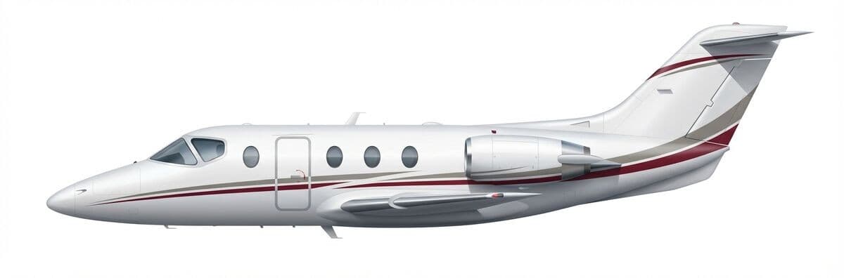 Hawker 400XP light jet private jet — charter specifications and cabin details