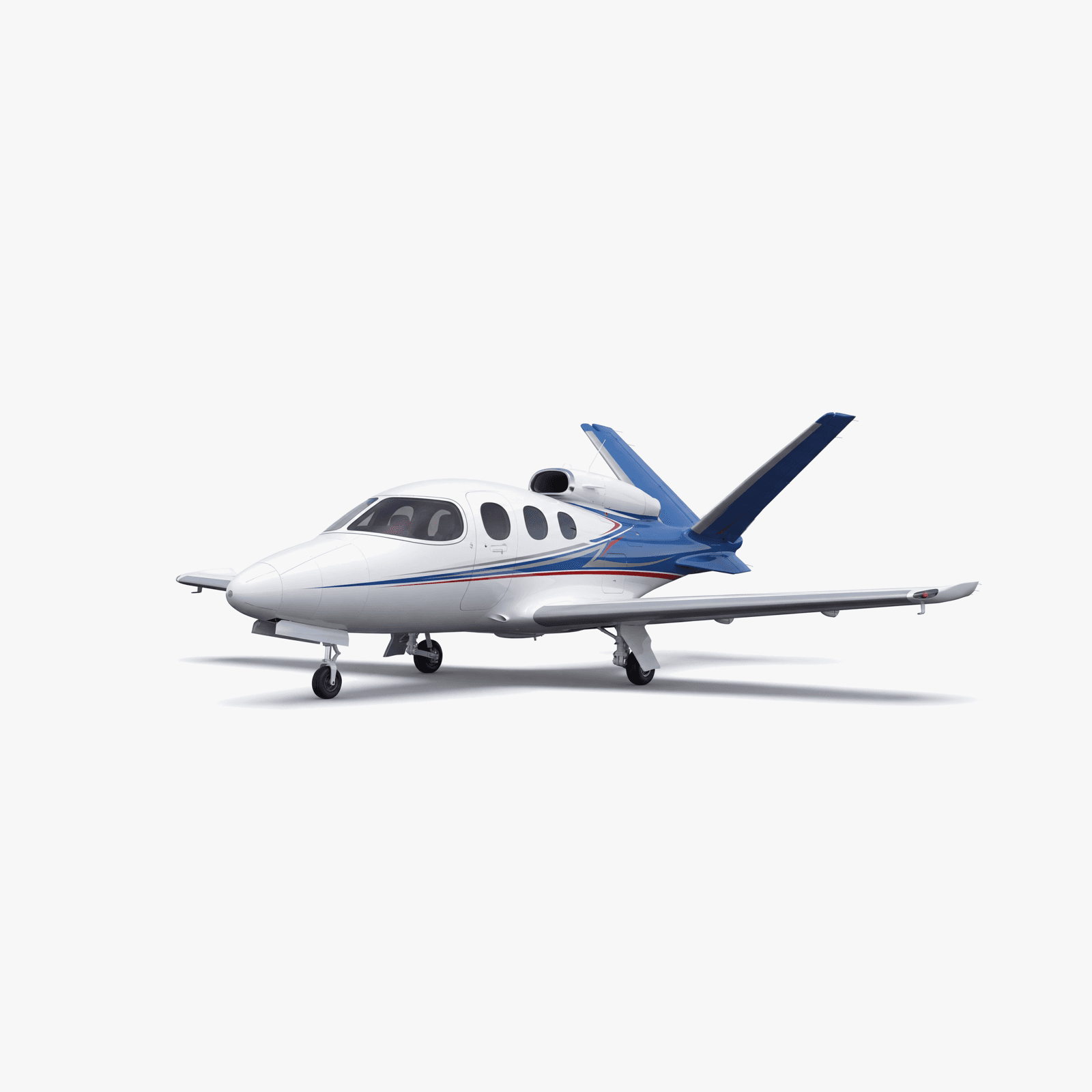 Cirrus Vision Jet 3D側面プロファイル — 機体・翼・エンジン配置を表示