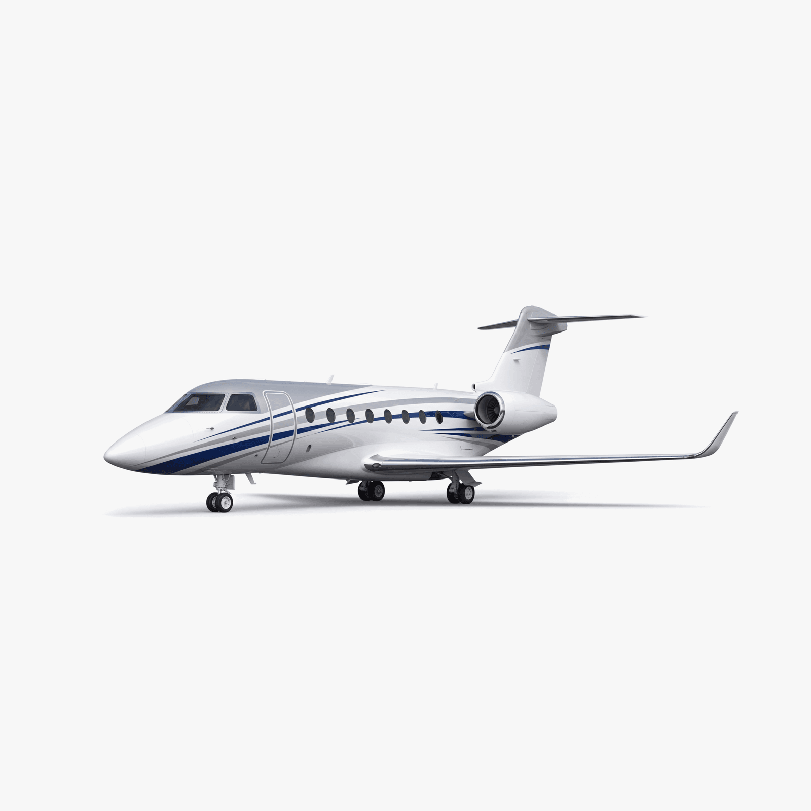 Gulfstream G280 Super Midsize Jet private jet — 3D exterior view from VOLO charter fleet