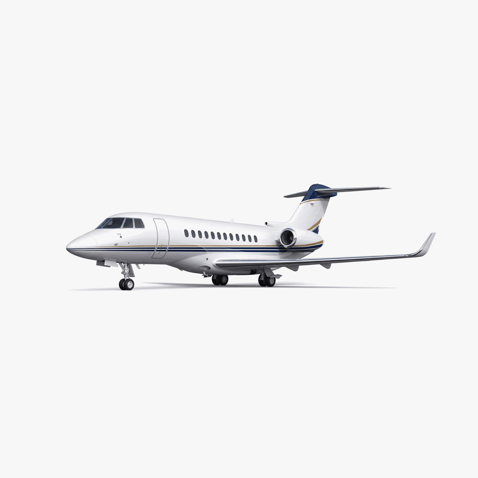 Hawker 4000 スーパーミッドサイズジェット 3Dモデルビュー — エンジンナセルと尾翼セクション