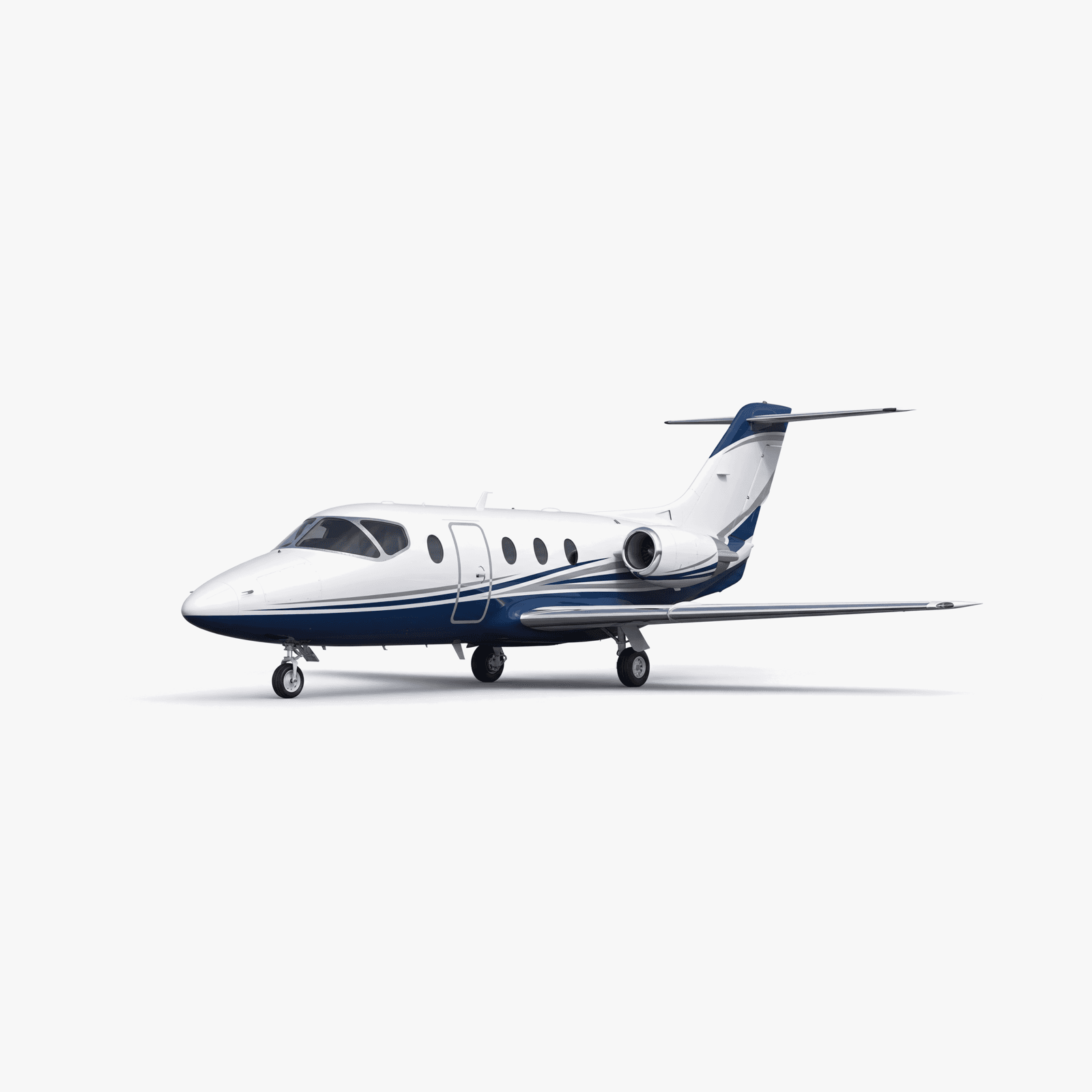 Hawker 400XP ライトジェット 3Dモデルビュー — エンジンナセルと尾翼セクション