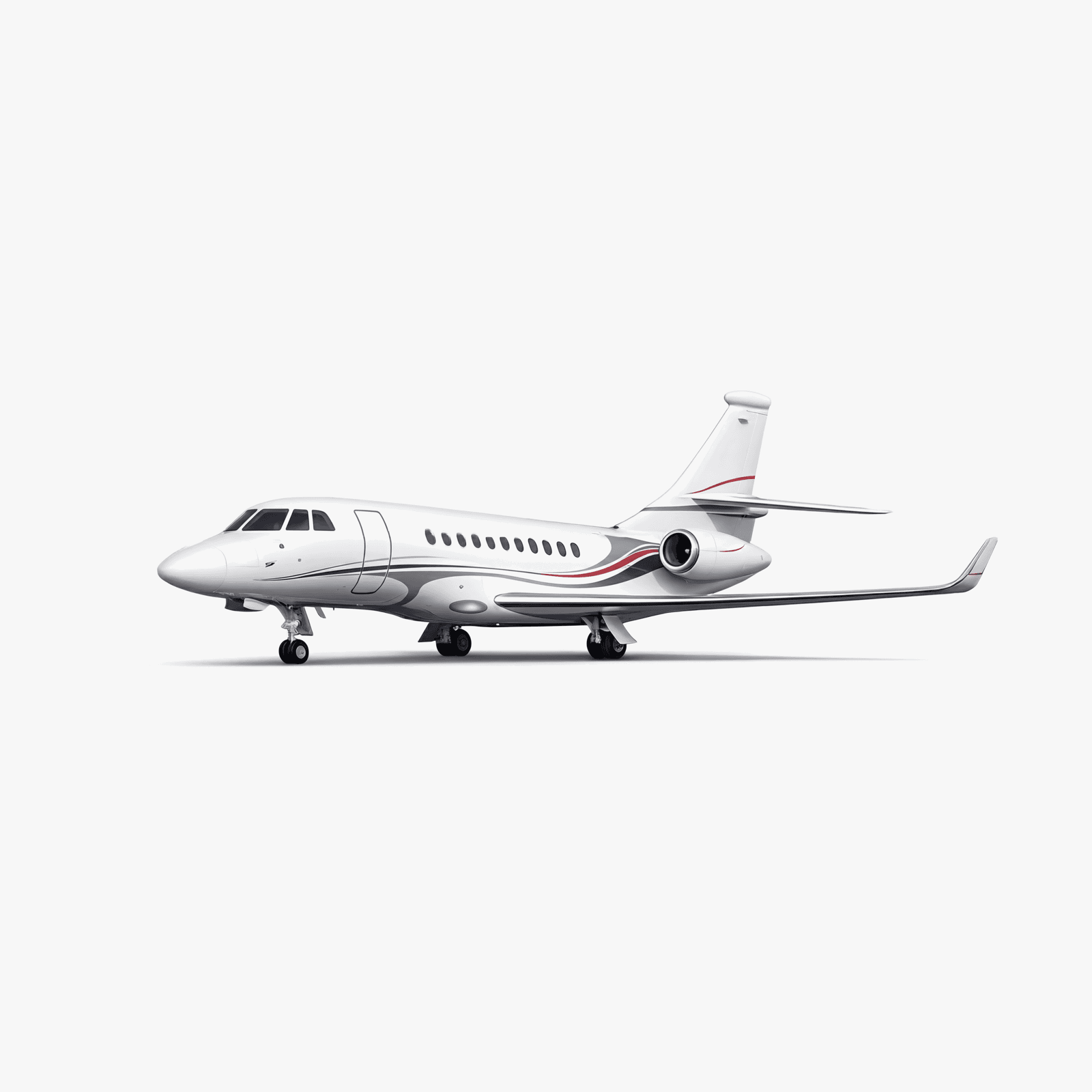 Hawker 800B 3D view