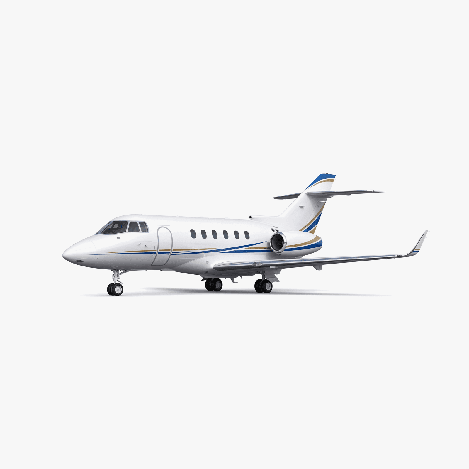 Hawker 900XP Midsize Jet private jet — 3D exterior view from VOLO charter fleet