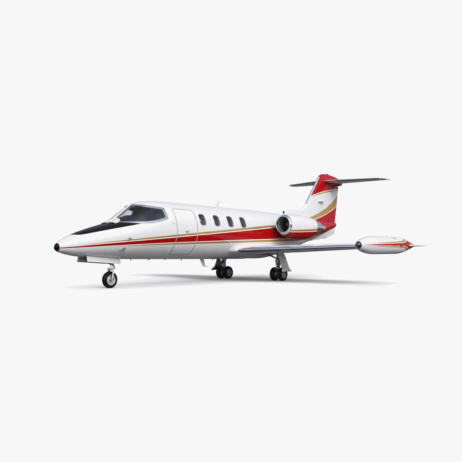 Learjet 24E 3D view