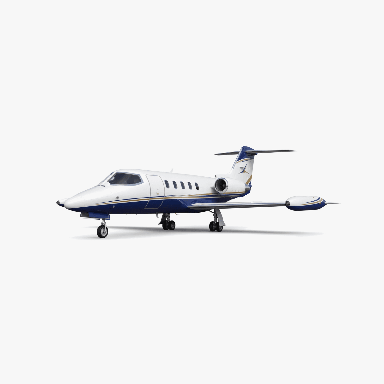 Learjet 25 3D view