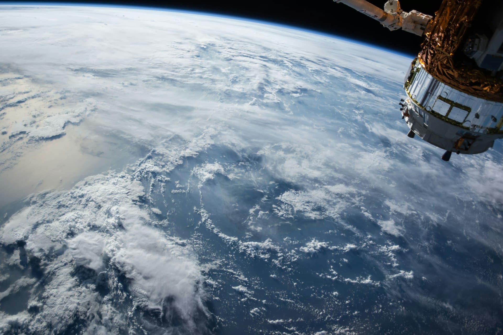 Earth sunrise from space — VOLO global private aviation network connecting continents