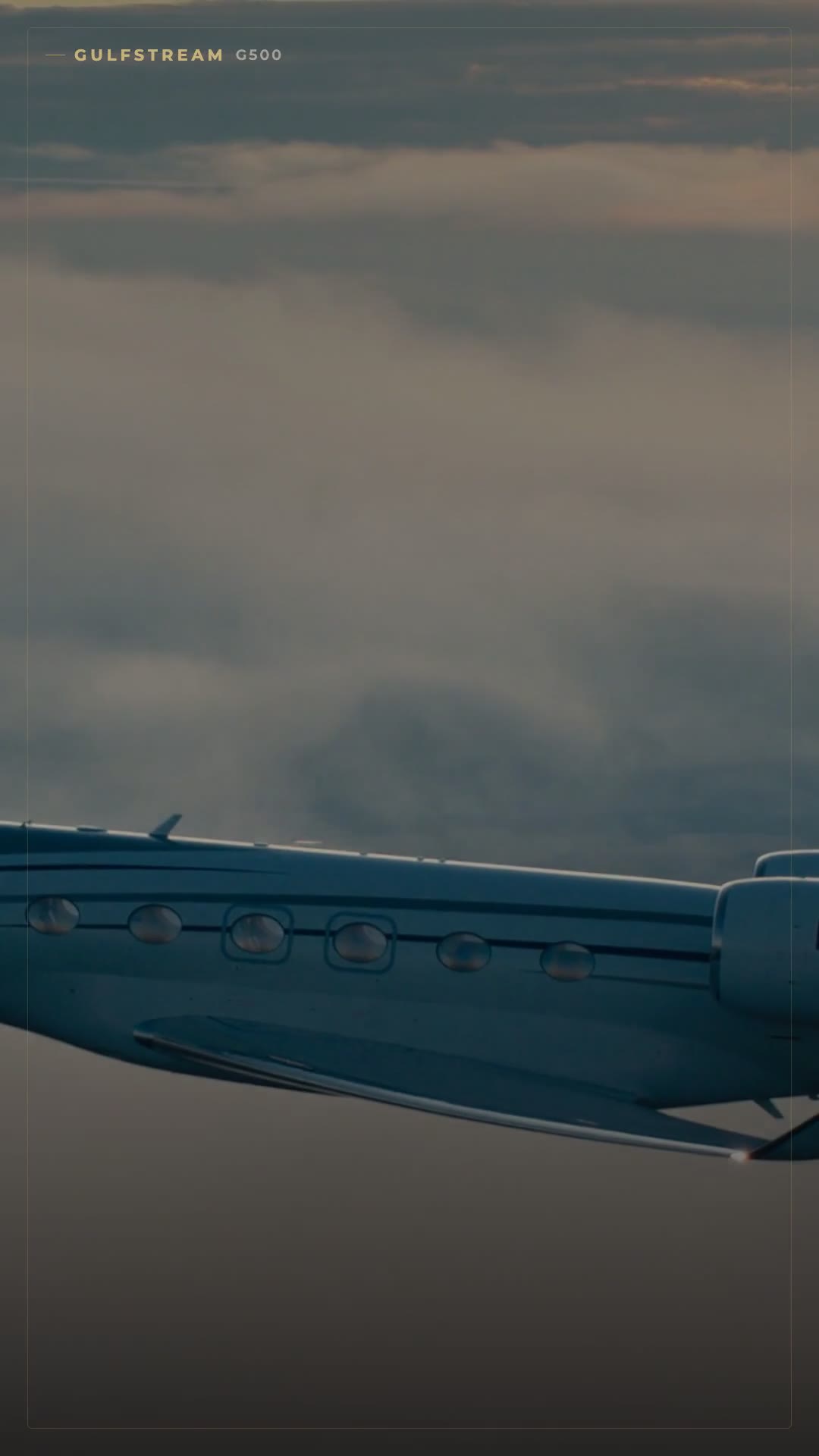 Gulfstream G500 — ‘Sky Chaser’: Mach 0.925, 5,300 nm, 14 Windows